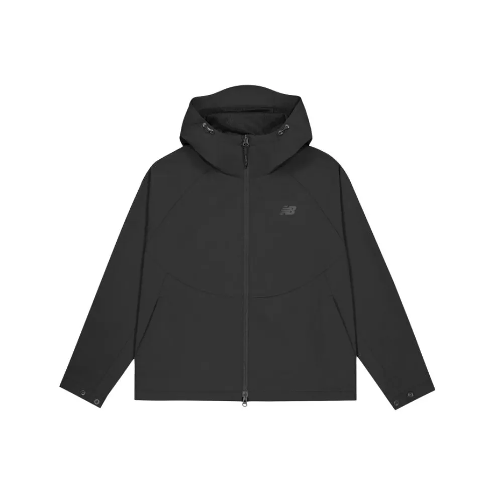 New Balance совместная куртка женская серого цвета