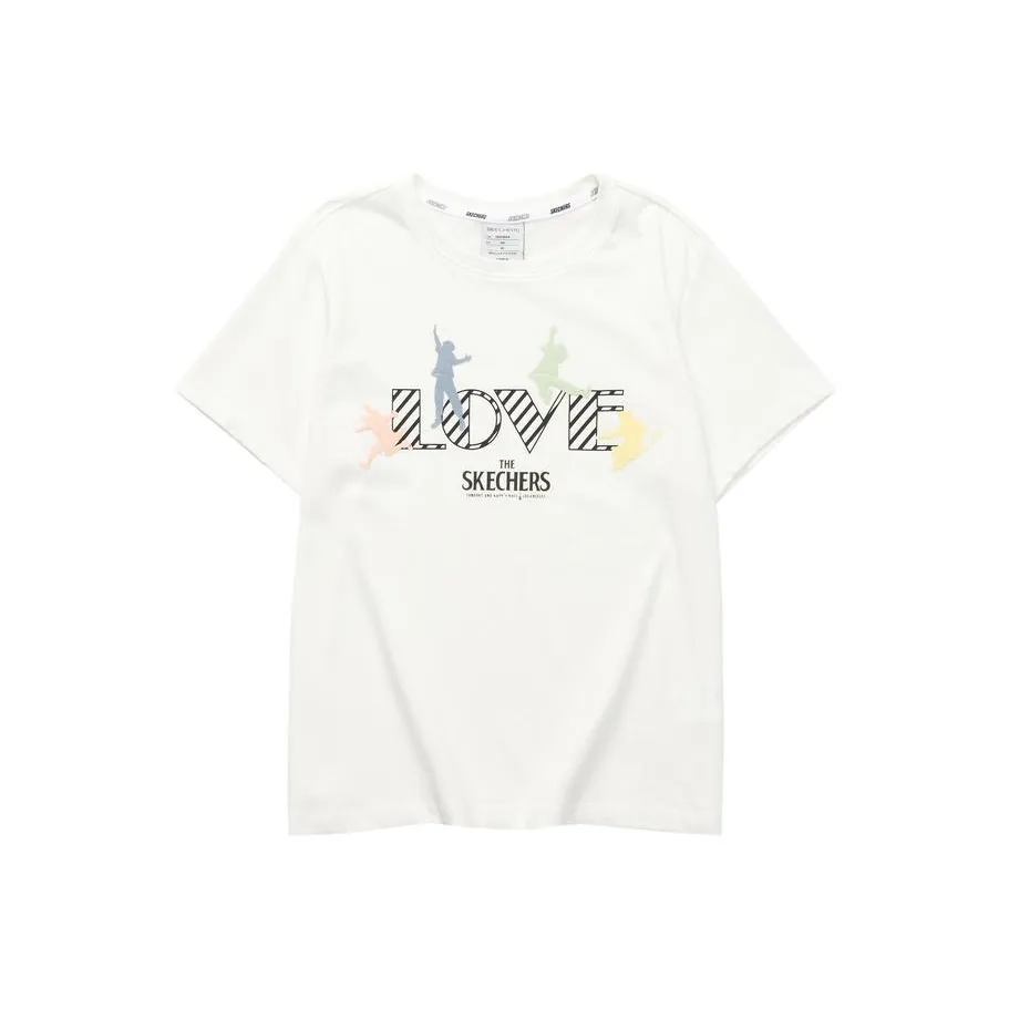 Skechers Funny Monster T-Shirt Женская Зефирно-белая