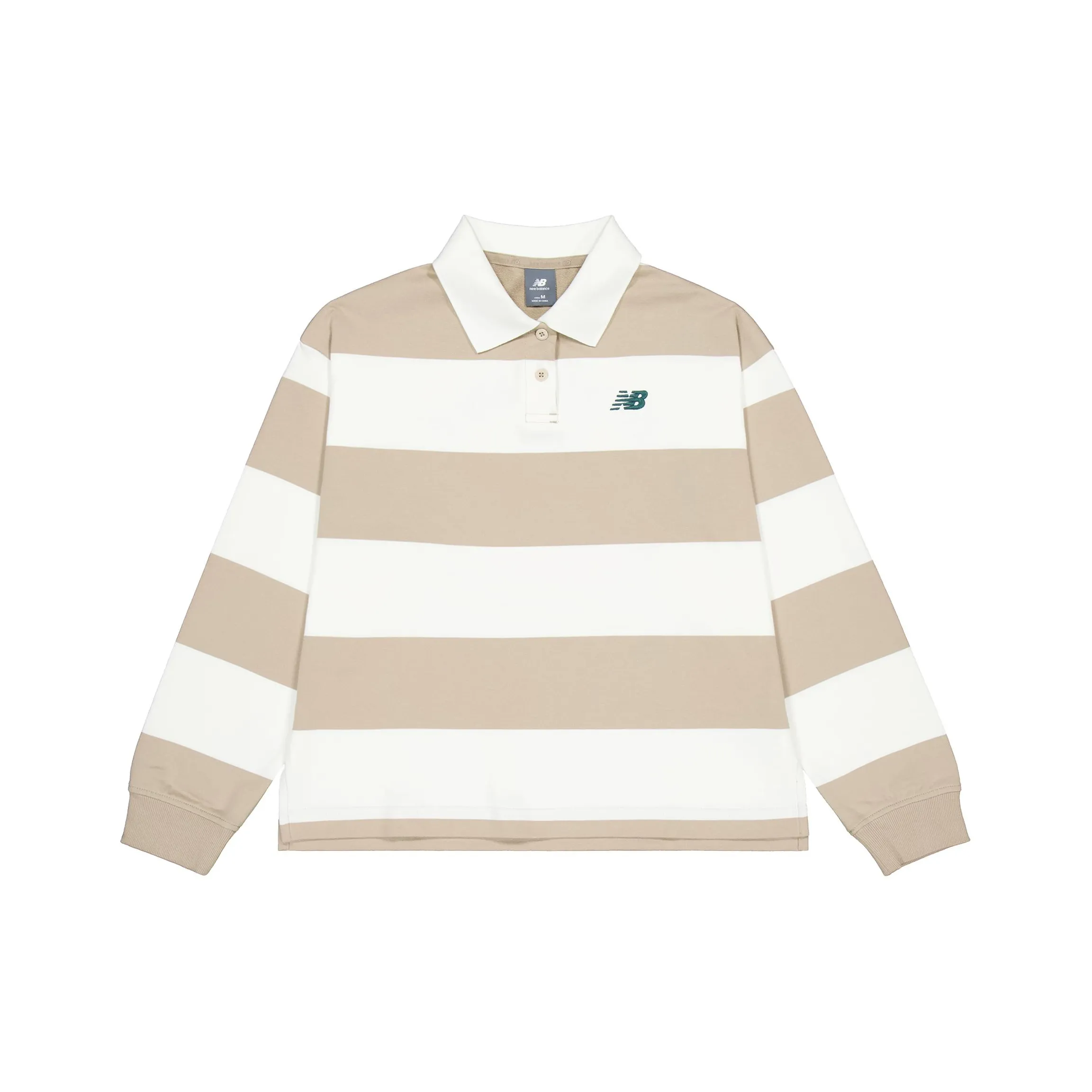 New Balance совместное брендирование Поло Женское Темный хаки