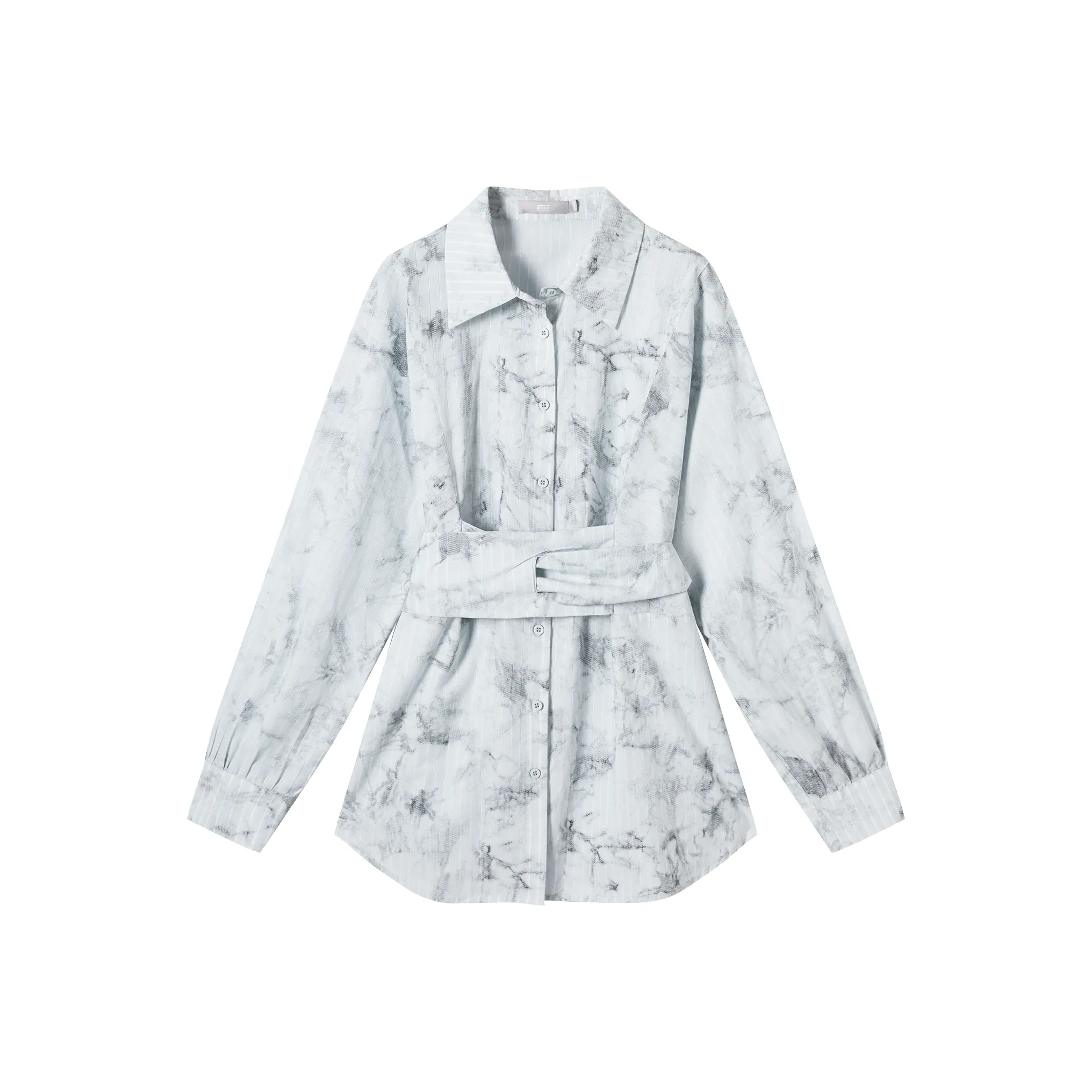 DIALOGUE Рубашка Женская Tie Dye Светло-Синий