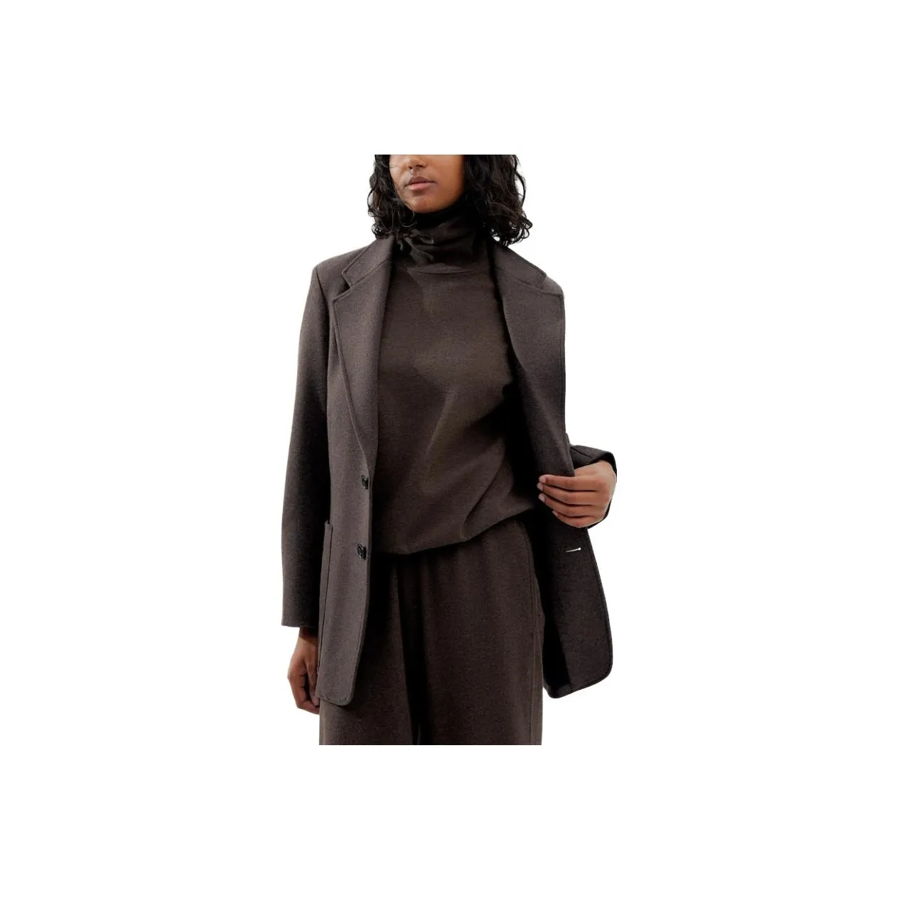 UNIQLO FW23 U Series Куртка Женская Темно-умбровая