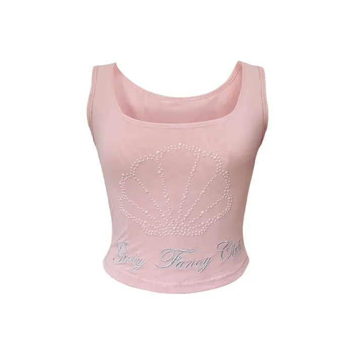Girly Fancy Club Топ на бретелях Женский Розовый