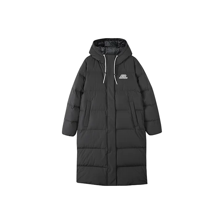 Skechers Colorful FW23 Down Jacket Women's Charcoal Black