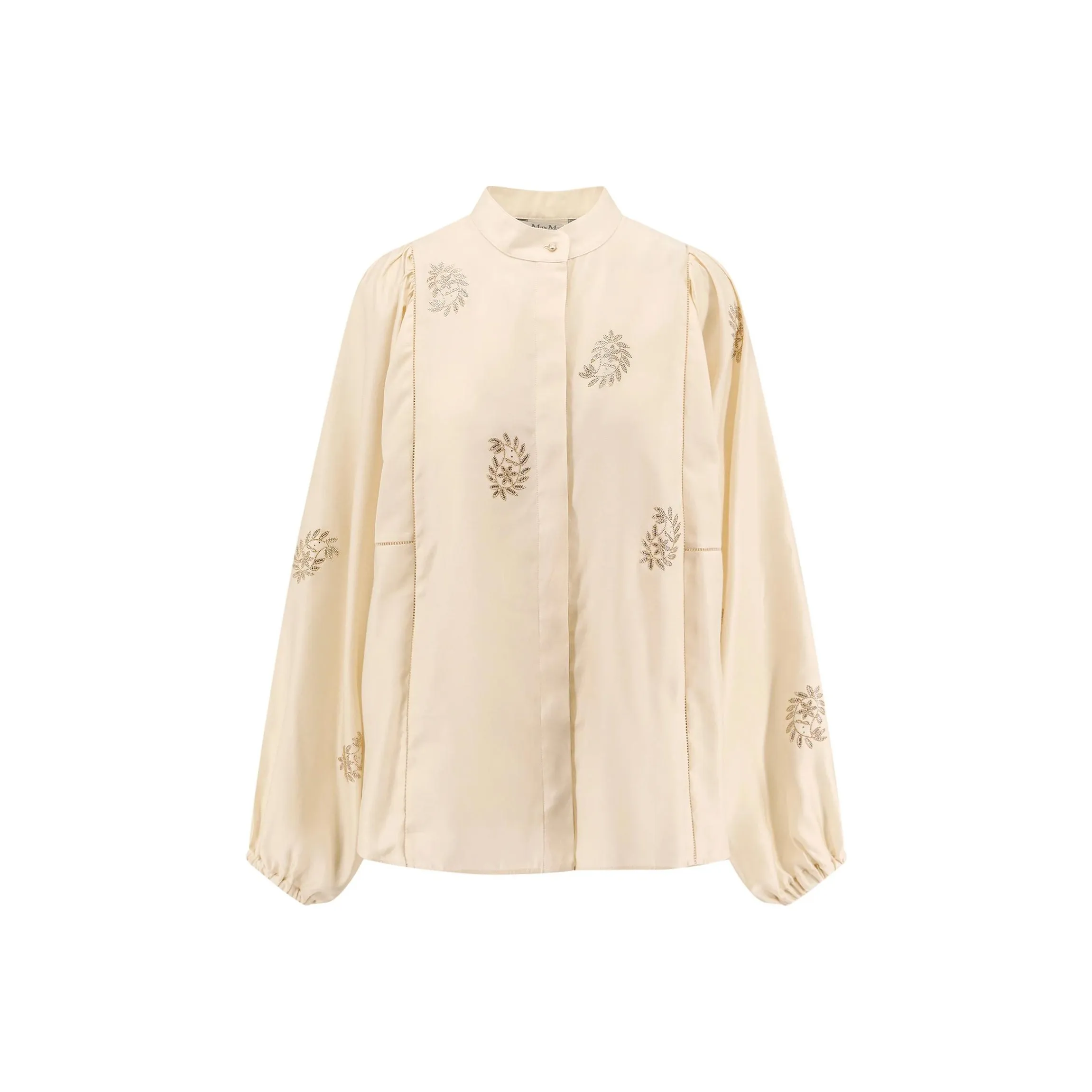 Max Mara Caladio Embellished Long Sleeved Top