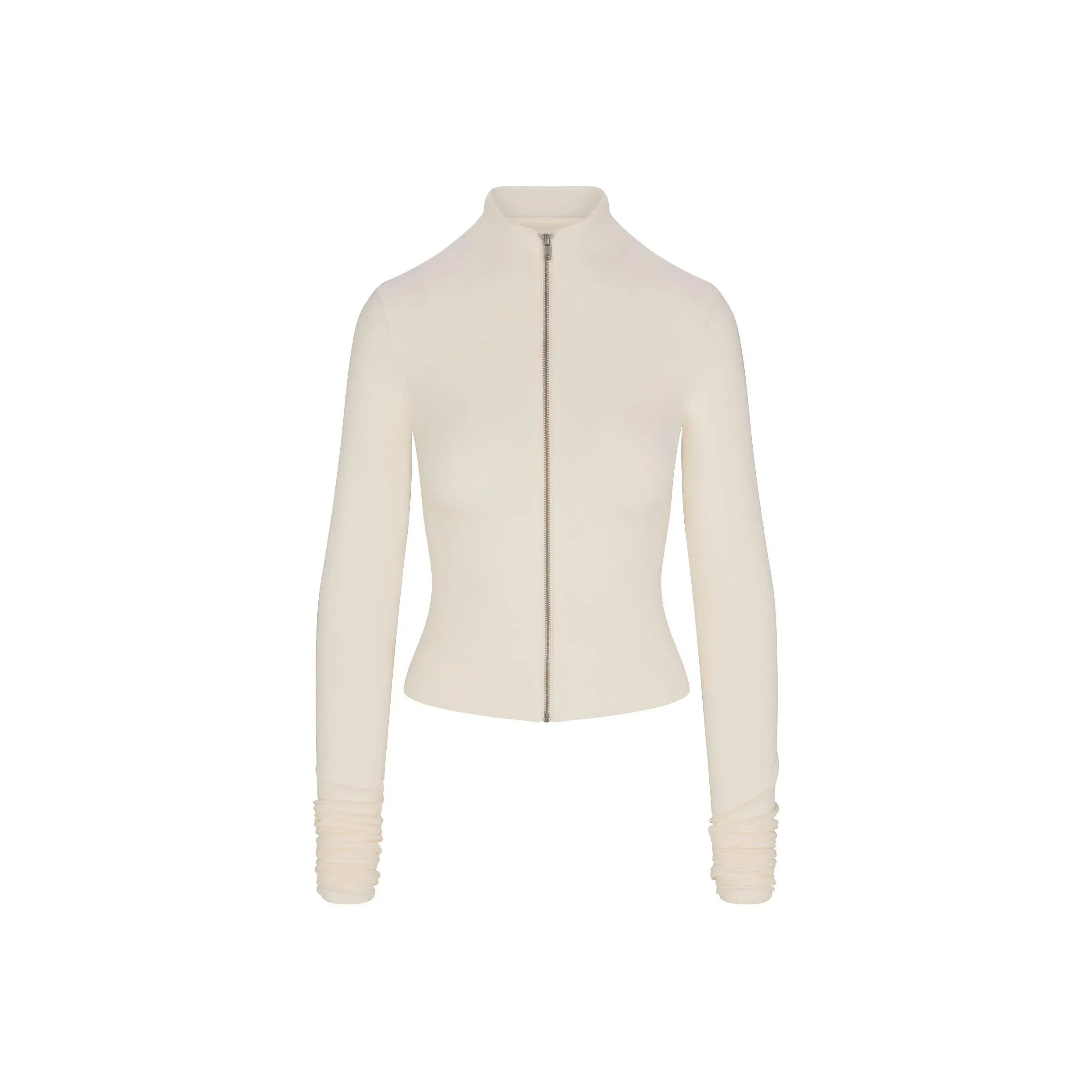 SKIMS SS25 SKIMS CLOUD Collection ZIP UP TOP Jackets Coats Women's ECRU/Natural Color