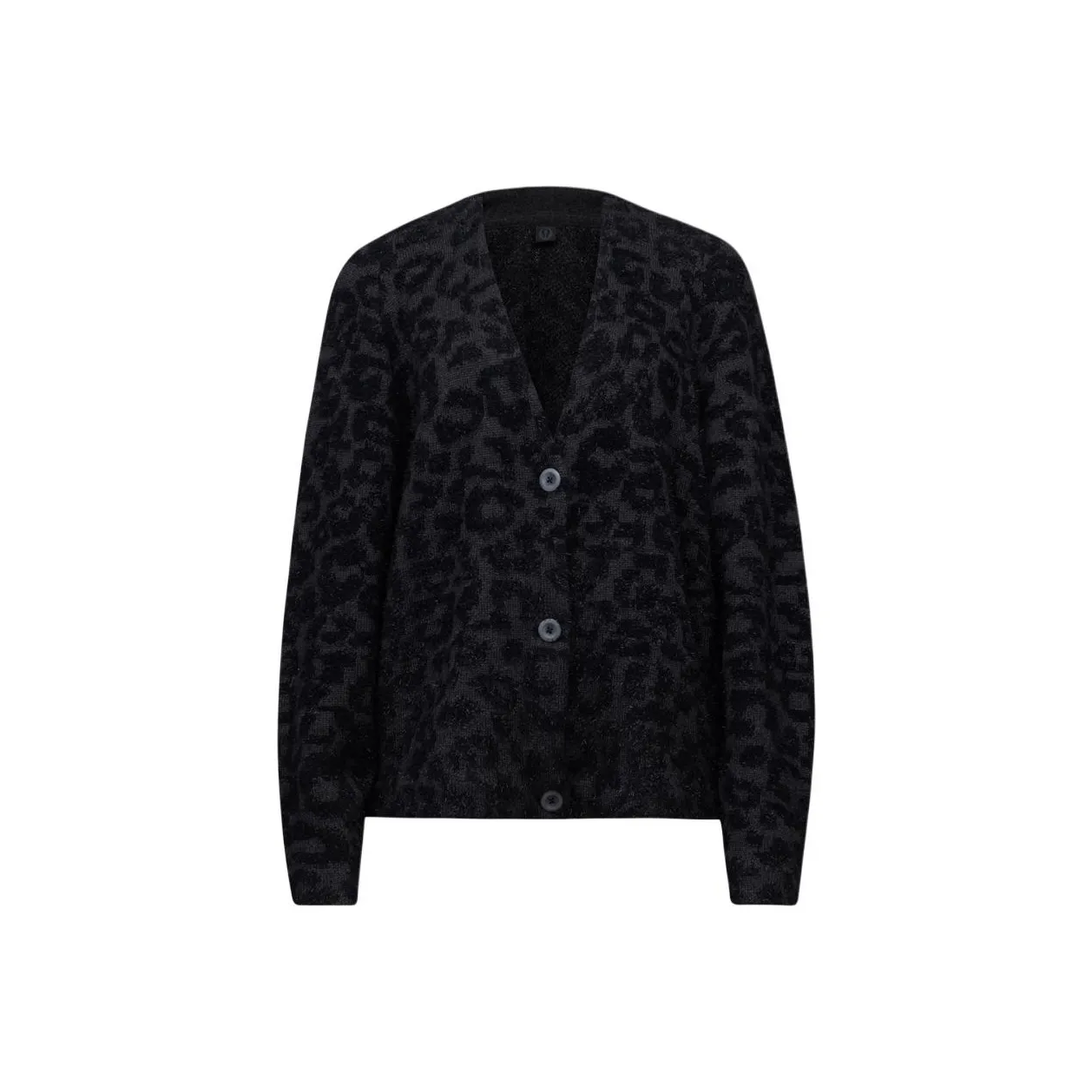 Lululemon Knitwear Women's Knitted Fabric Leopard Print Graphite Gray Black