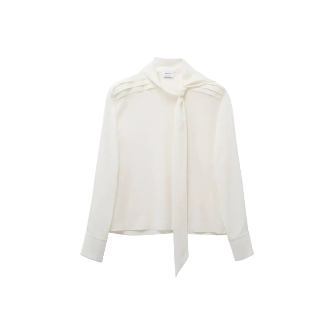 Alexander McQueen Scarf Detailed Georgette Shirt