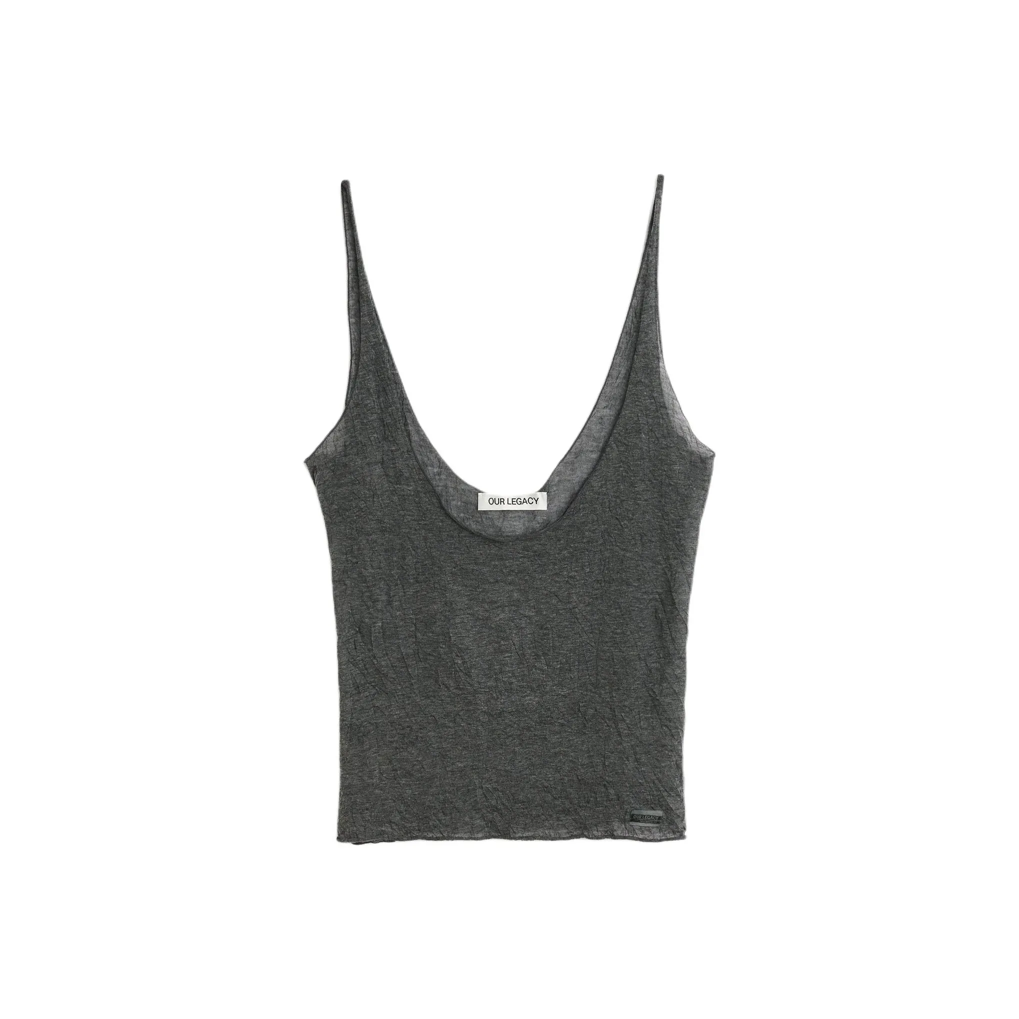 OUR LEGACY Collaboration SS25 Топ на бретелях Женский Темно-серый
