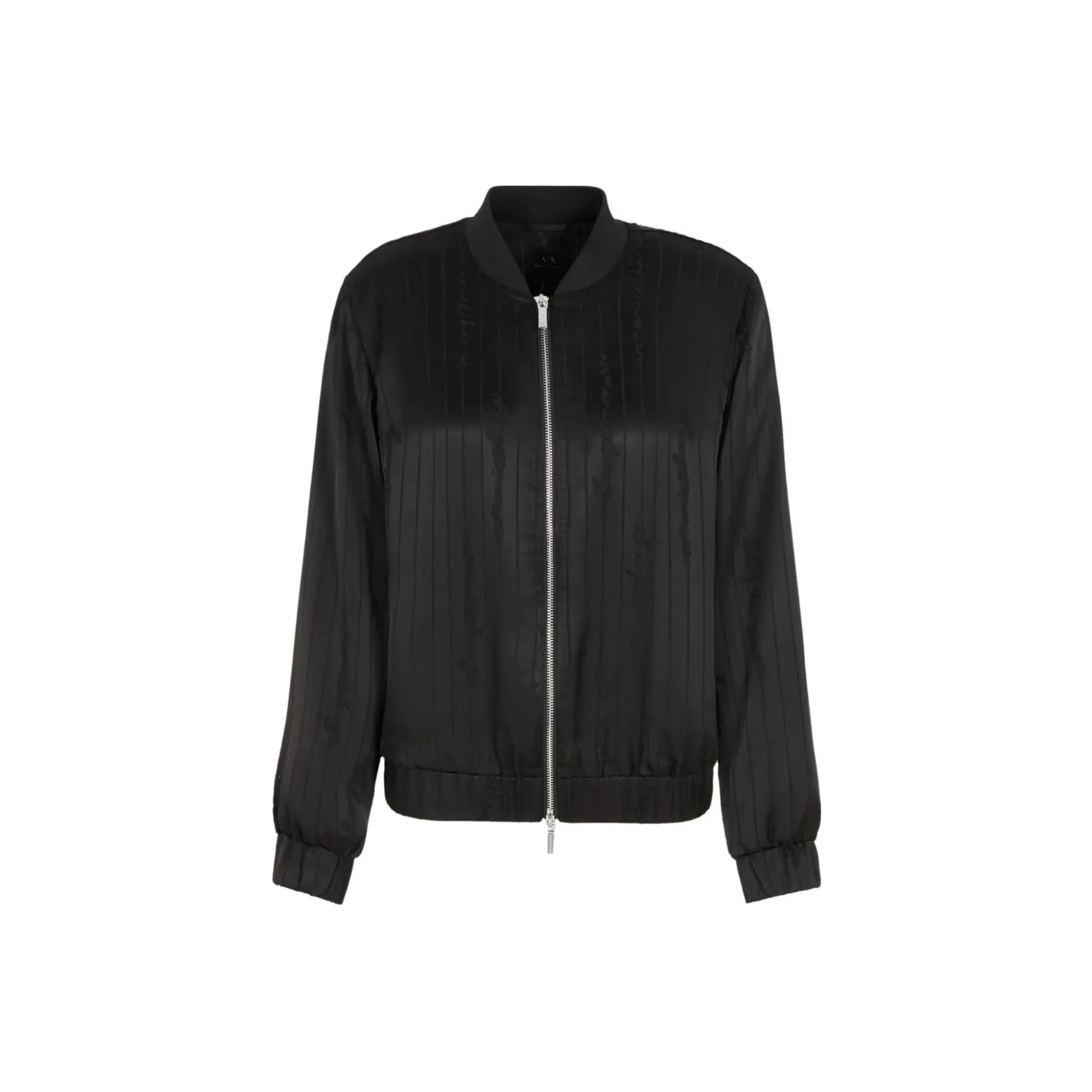 ARMANI EXCHANGE Devorè logo Satin Bomber Jacket
