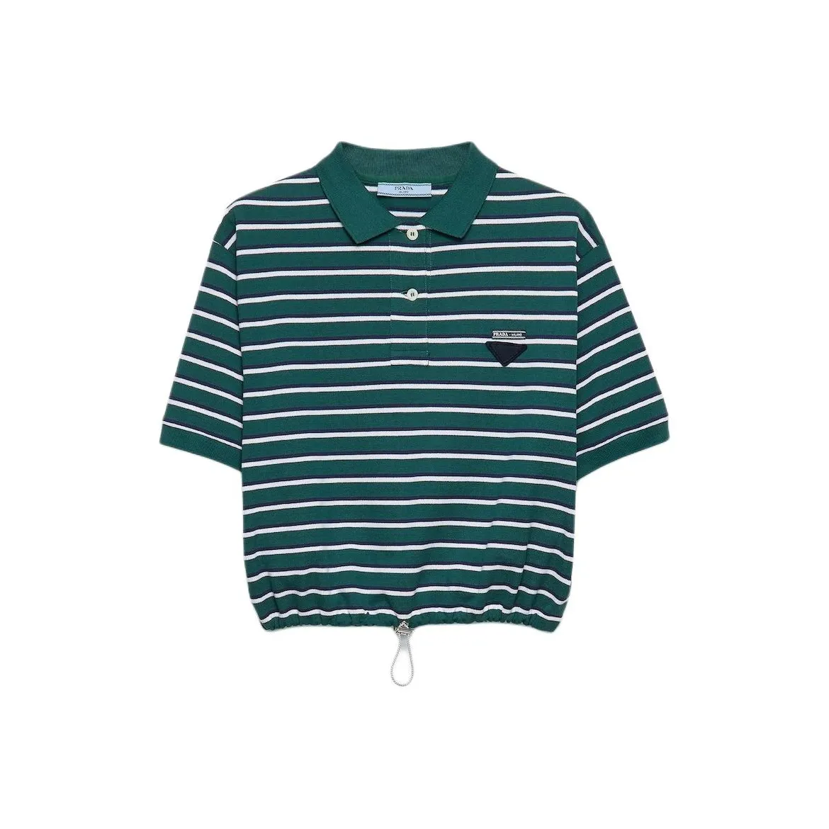 PRADA SS25 Polo Shirt Women's Jadeite Green