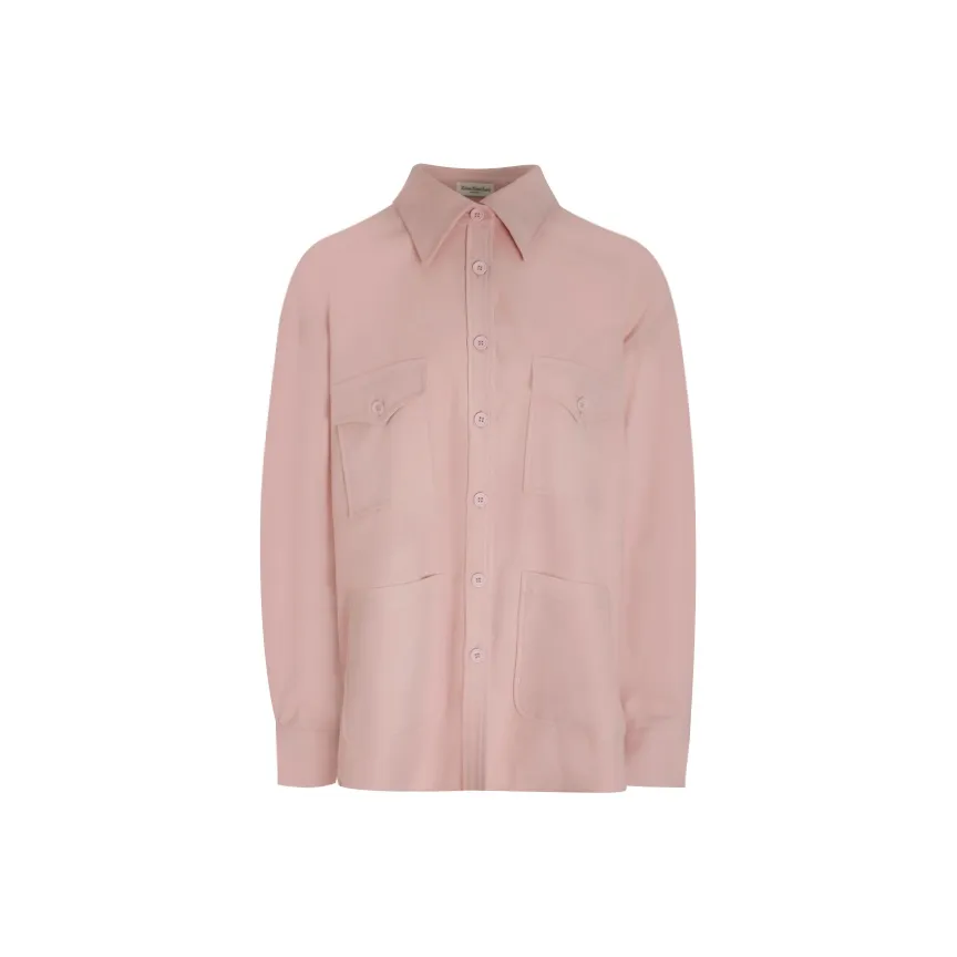 Little Pull Рубашка Женская Кремово-Розовая