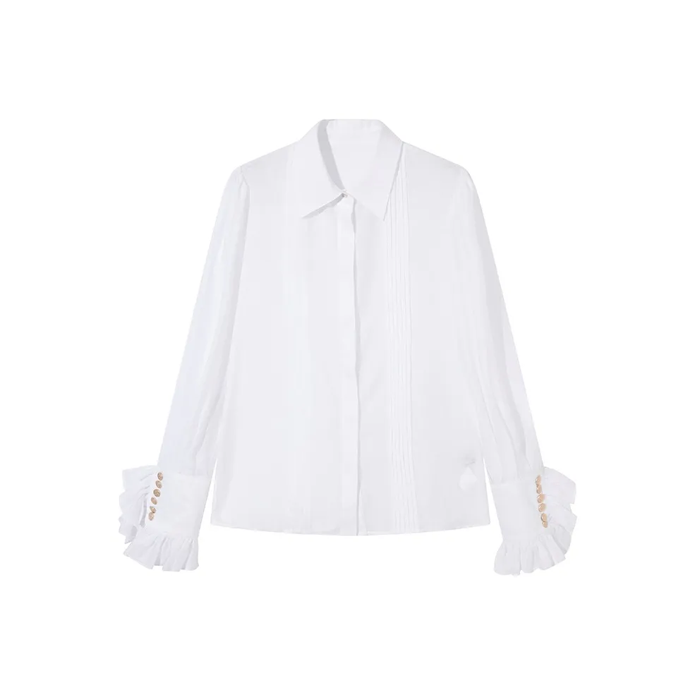 Ouyang Белые Женские Рубашки