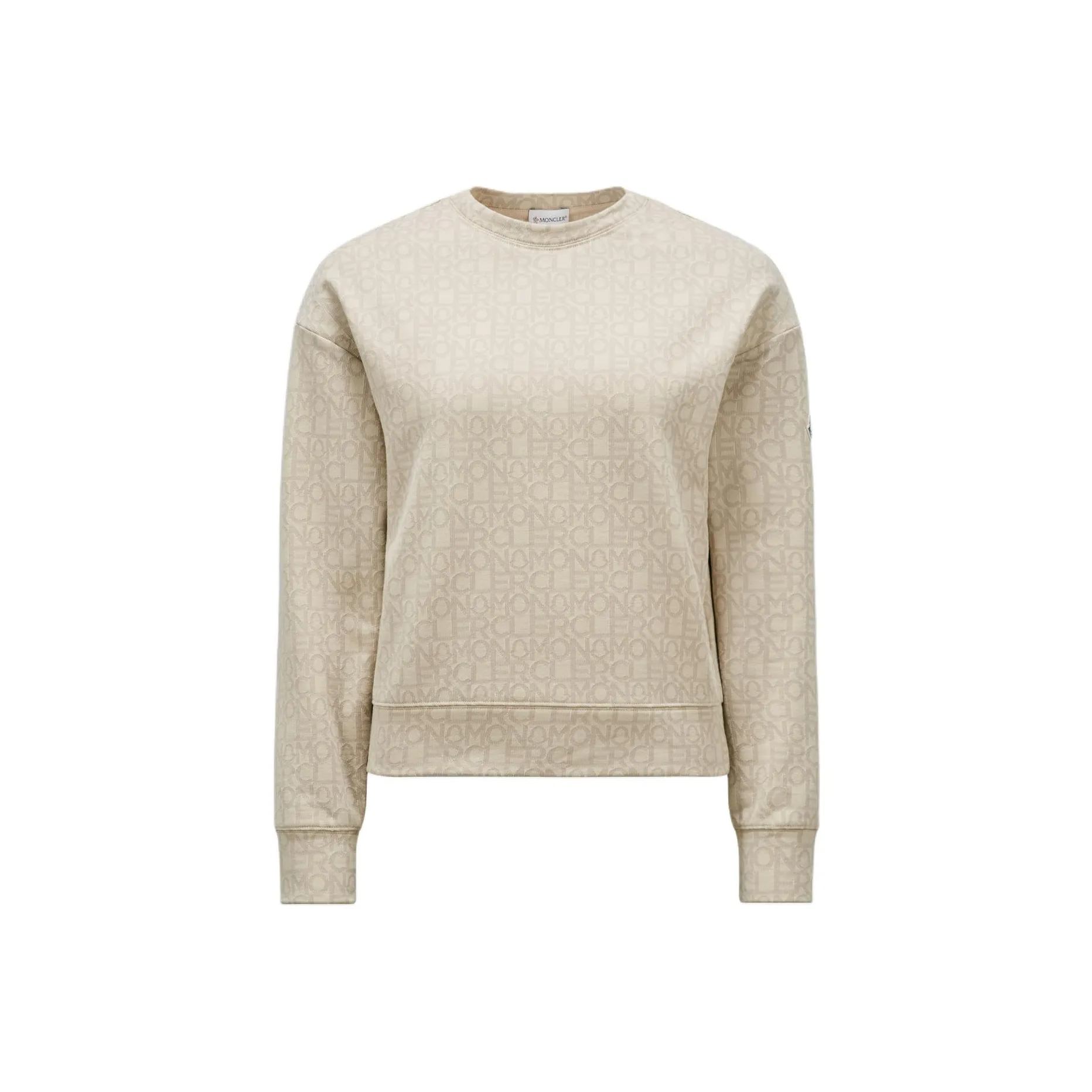 Moncler SS24 Свитшот Женский Бежевый