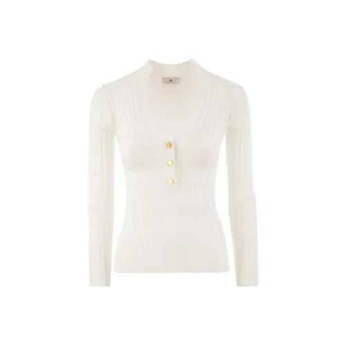 Elisabetta Franchi Сливочный Женский Трикотаж