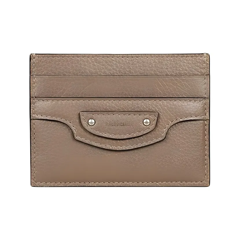 Balenciaga Рельефная Телячья Кожа Картхолдер Сумка через плечо Унисекс Коричневый