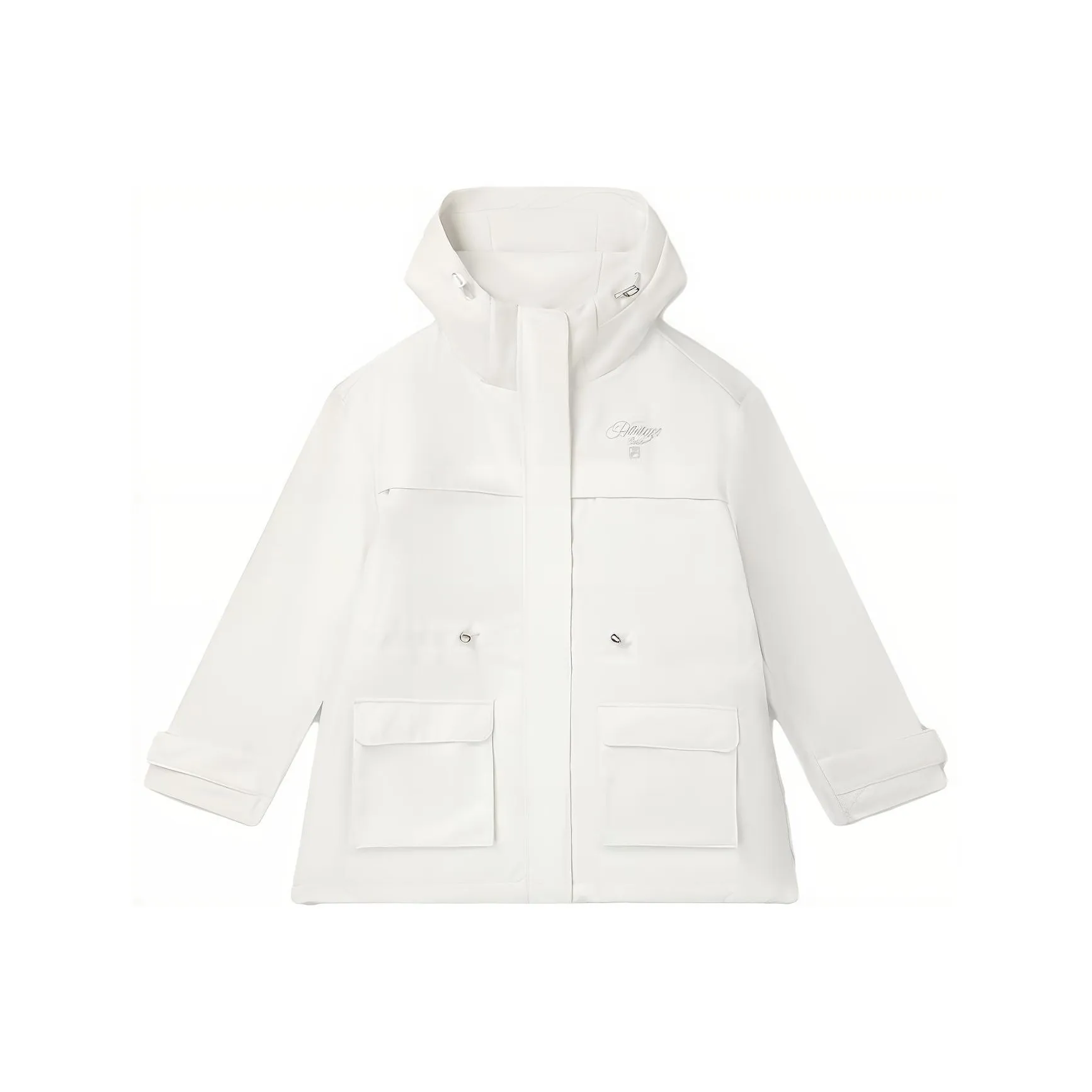 FILA X THE MET Co Брендированная Серия Куртка Женская Фарфорово-белая