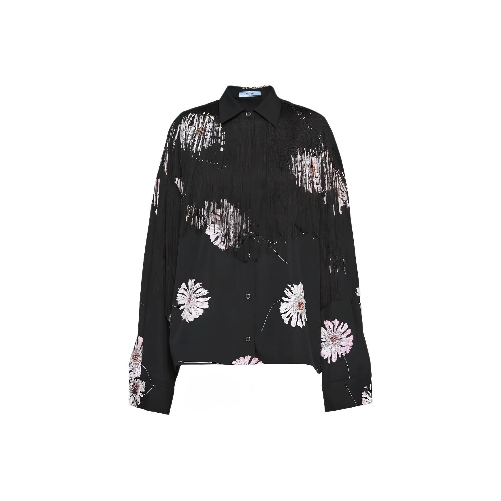 PRADA Floral print Fringed Shirt