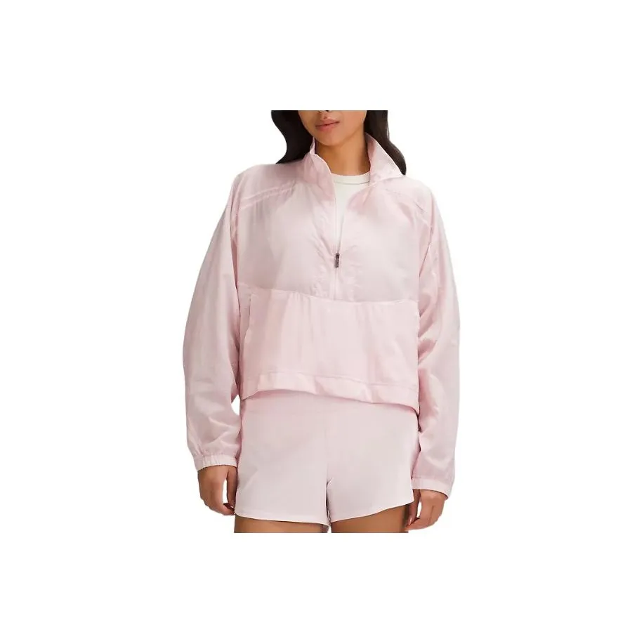 lululemon Легкий Вязаный Ткань Боковой Застежка Куртка-анорак и Пальто Женские