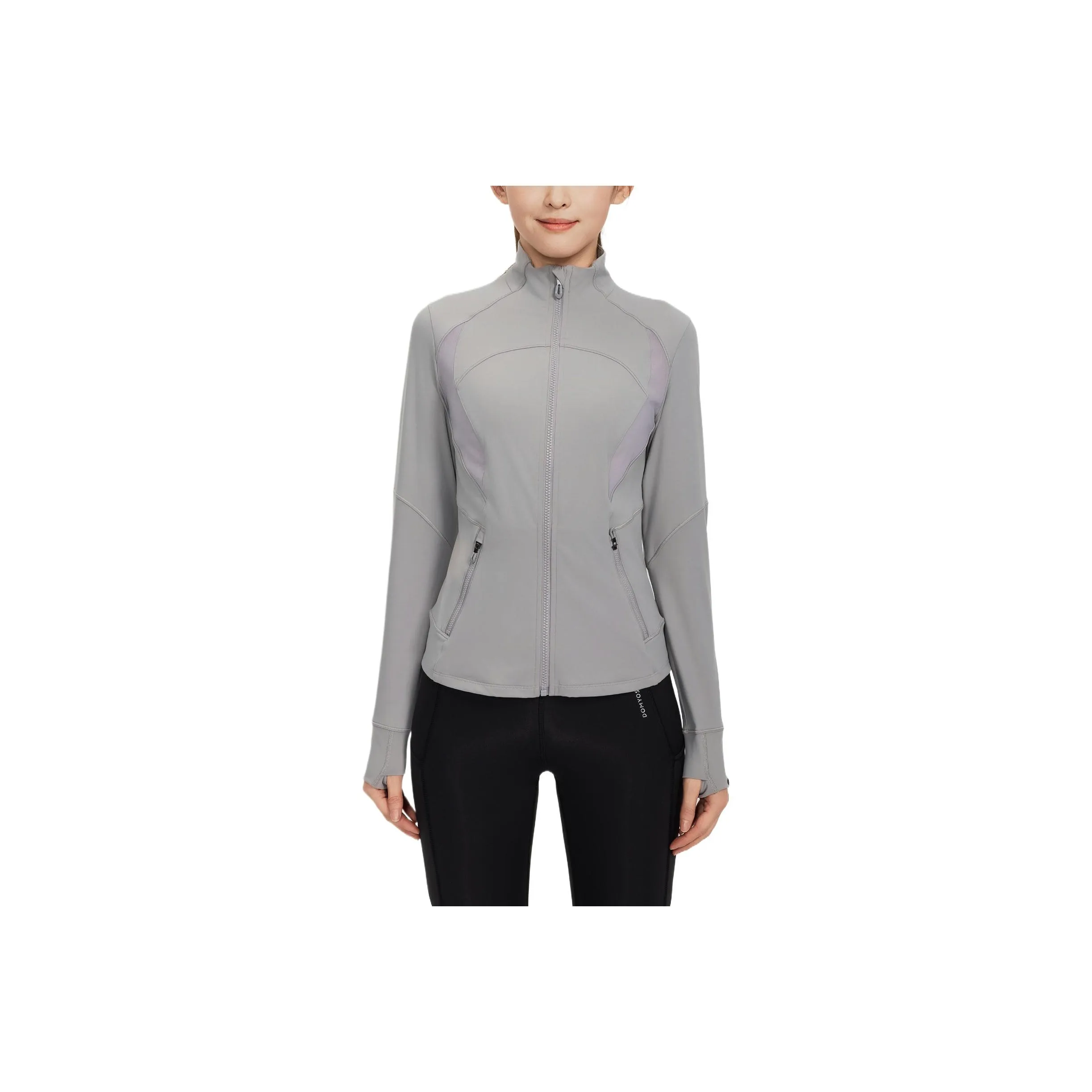 DECATHLON DOMYOS Jacket Women's Light Gray