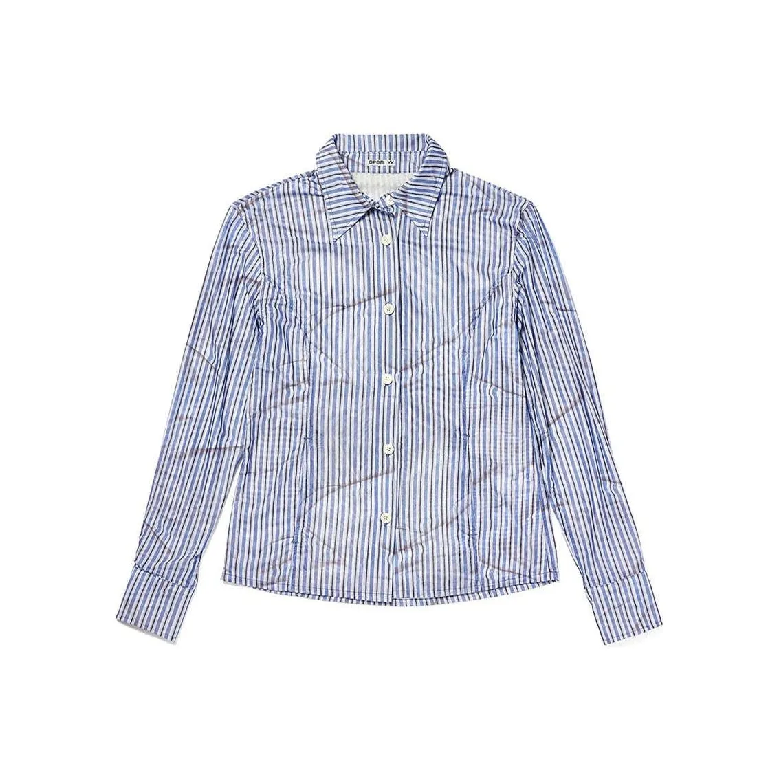 OPEN YY SS25 Рубашка Женская Синяя