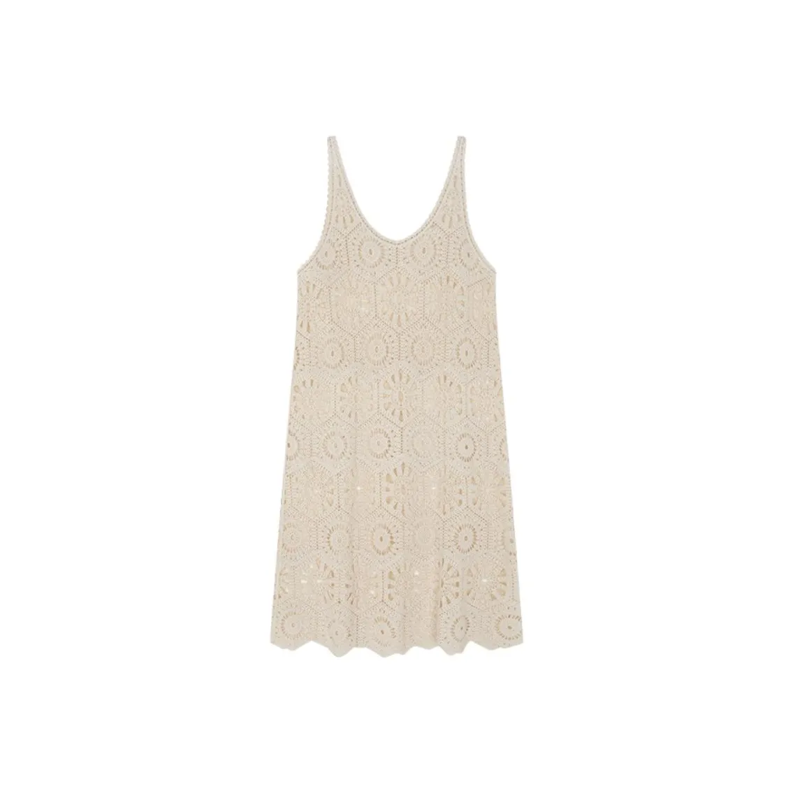 Mo Han Yi Mei Sleeveless Dress Women's Ecru