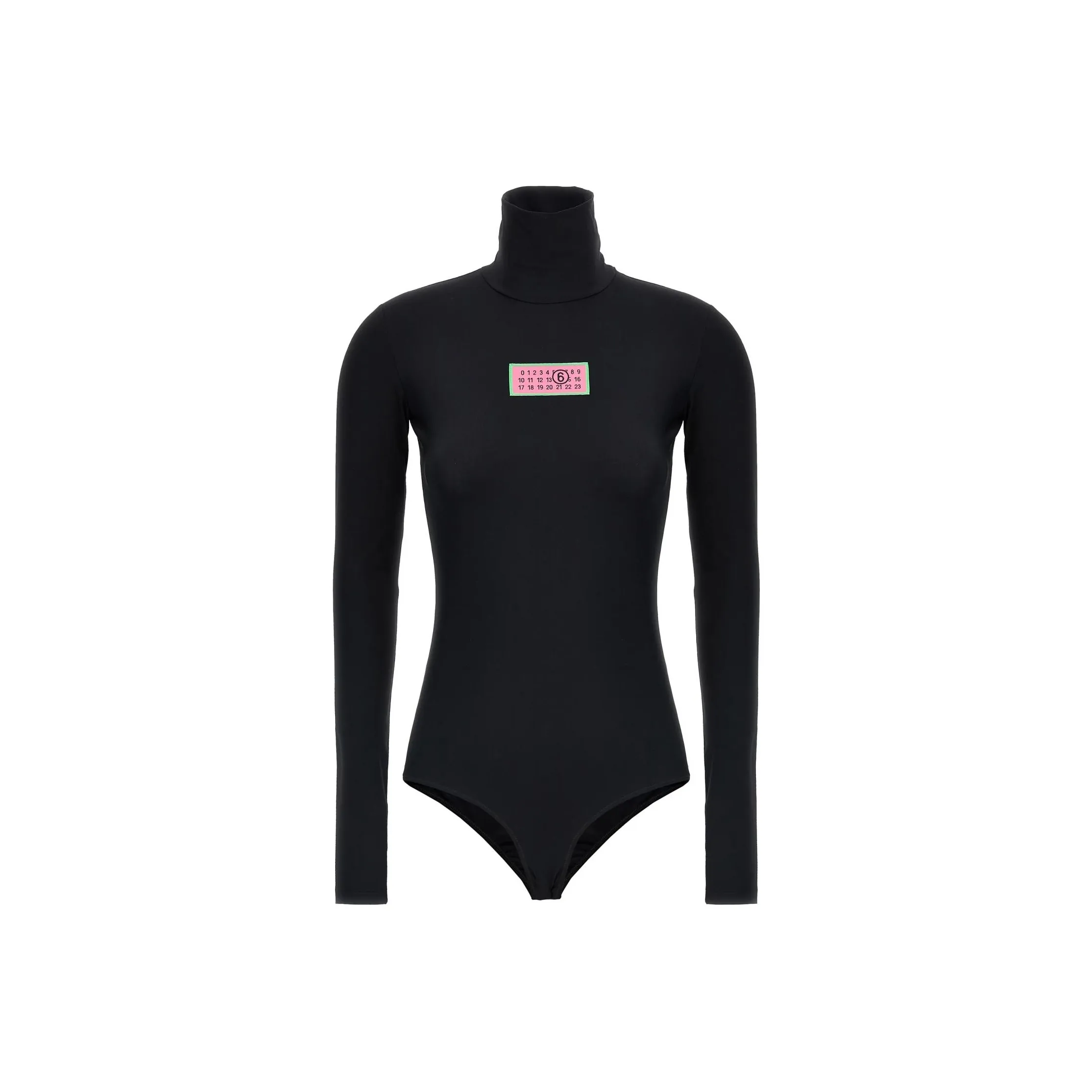 MM6 Maison Margiela Numbers Patch High Neck Bodysuit
