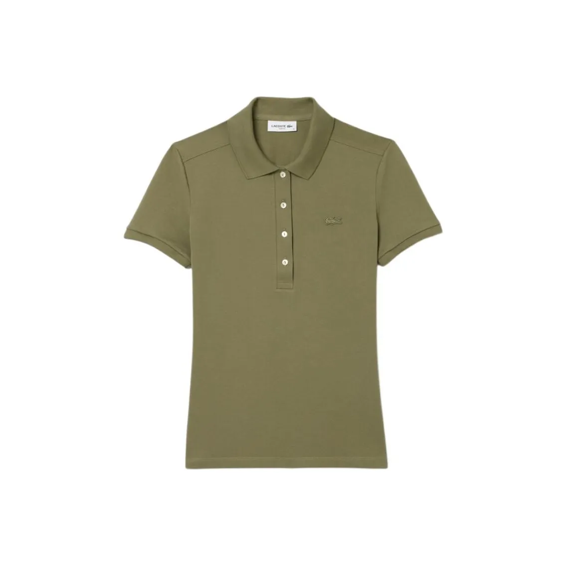 Поло LACOSTE Collaboration Женское Хаки Зеленый