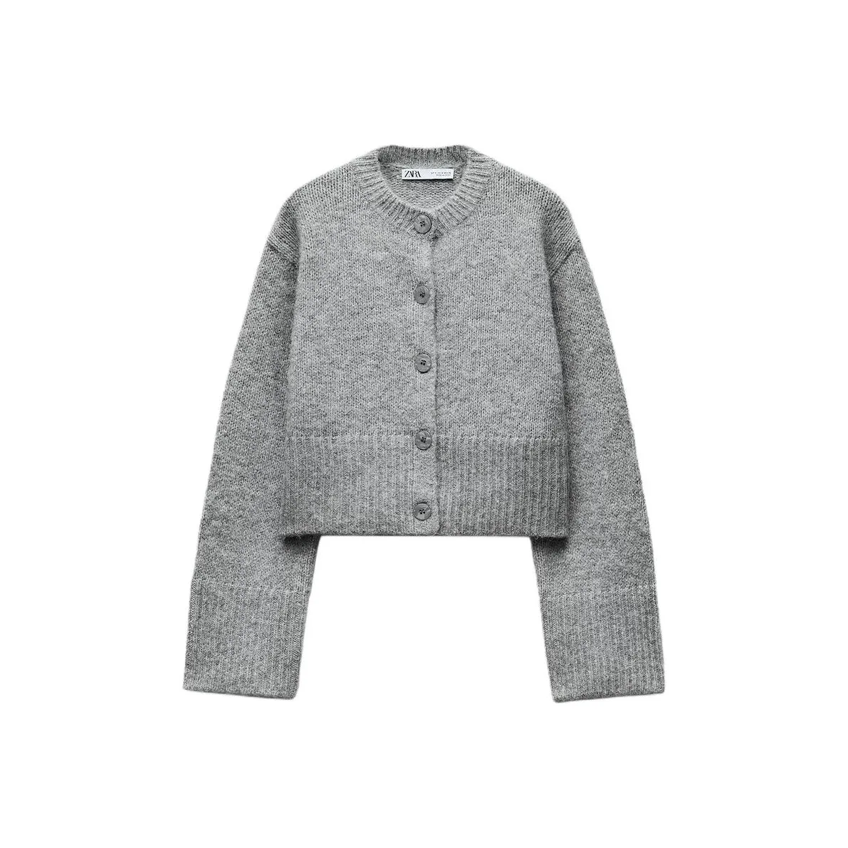 ZARA Knitwear Women's Medium Gray