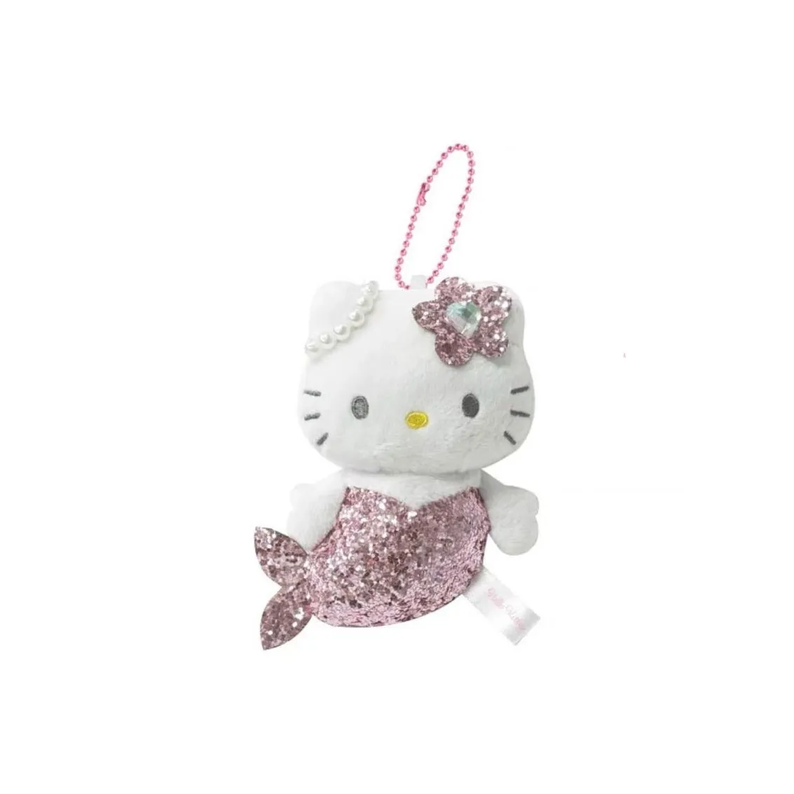 Санрио x Avai Hello Kitty Angel Heart Пуговица Коллекция Блестки Pink Mermaid Куклы Плюшевый Подвеска Трубы High
