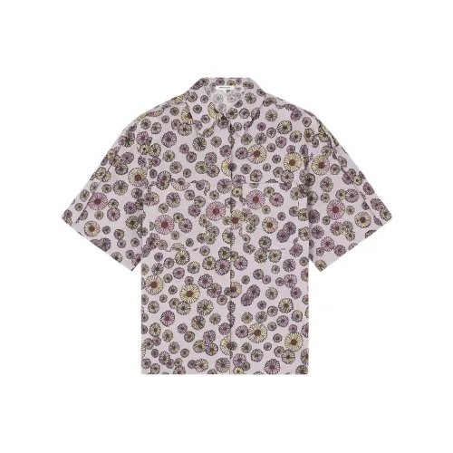Maison Kitsune Светло-фиолетовые Женские Рубашки
