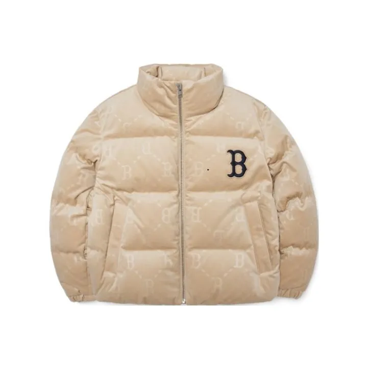 MLB Down Куртка Короткая Женская Бежевая