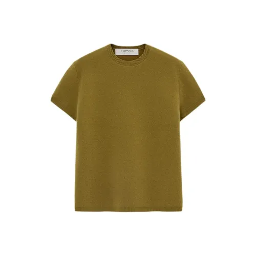 Carven Желтый, зеленый Женские кашемировые свитеры