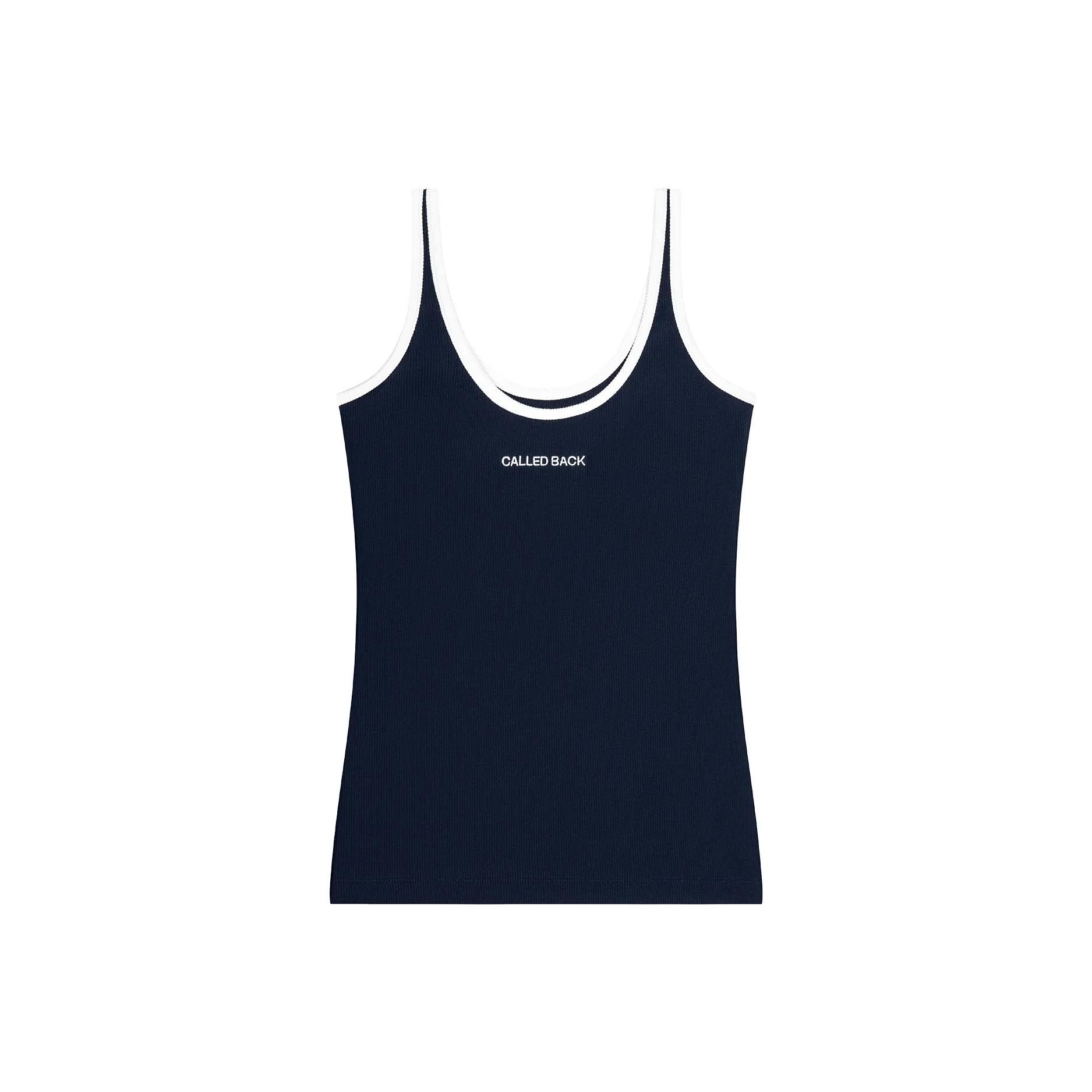 CALLED BACK Топ на бретелях Женский Синий