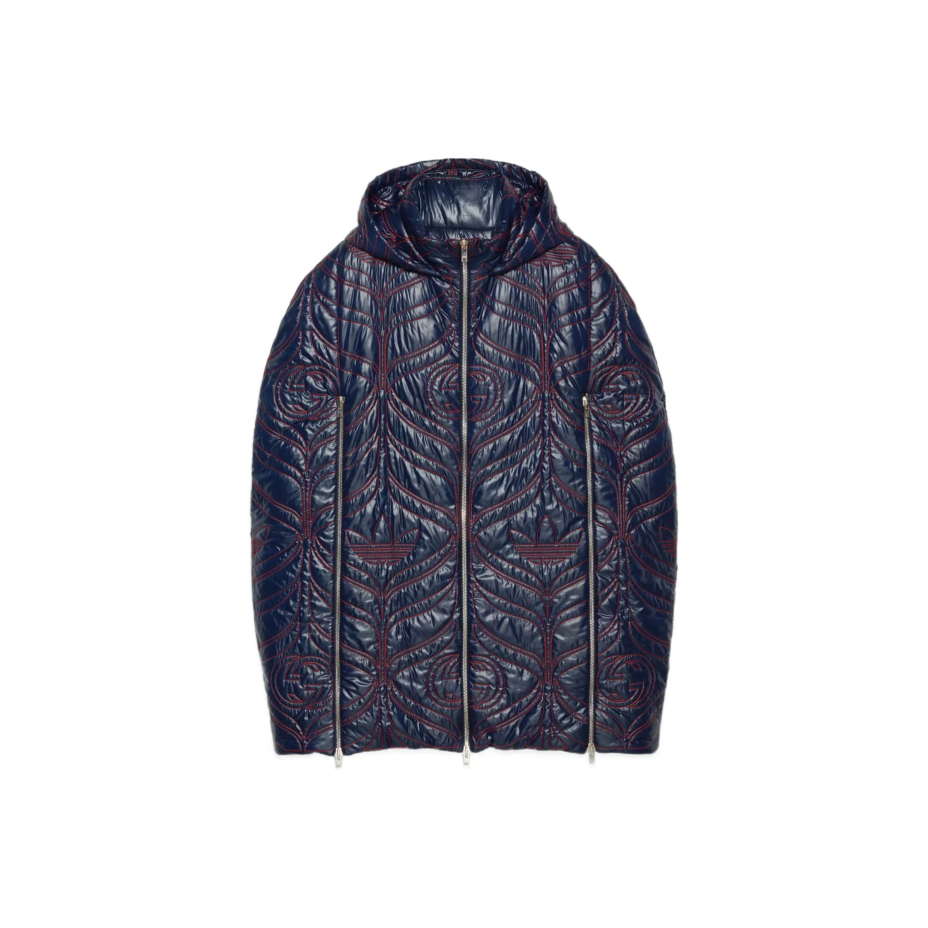 GUCCI Adidas X GUCCI Co Branded Series Куртка Женская Темно-синяя