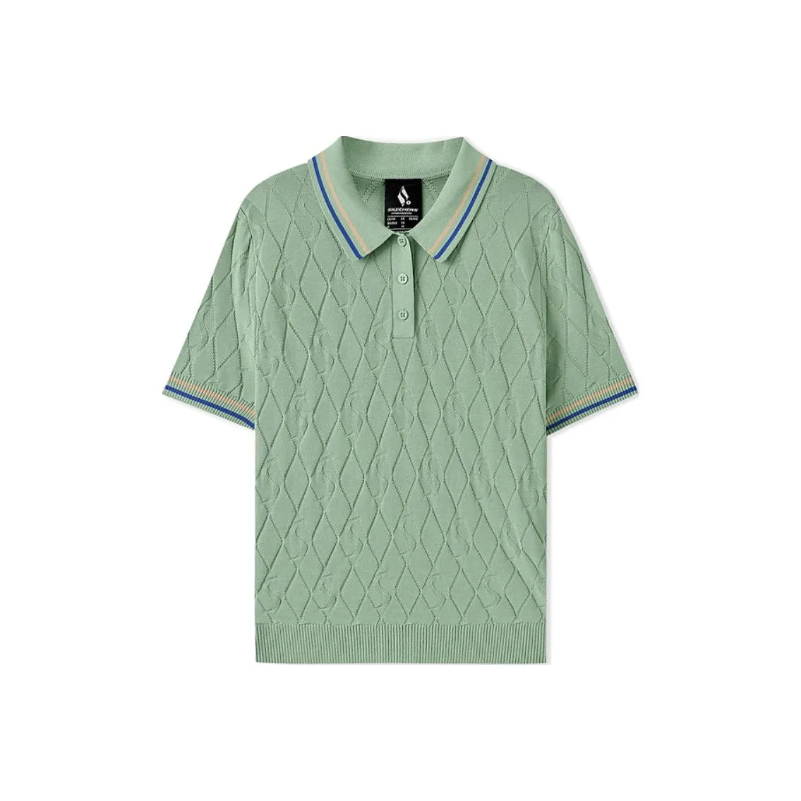 Skechers Поло Женское Айсберг Зеленый