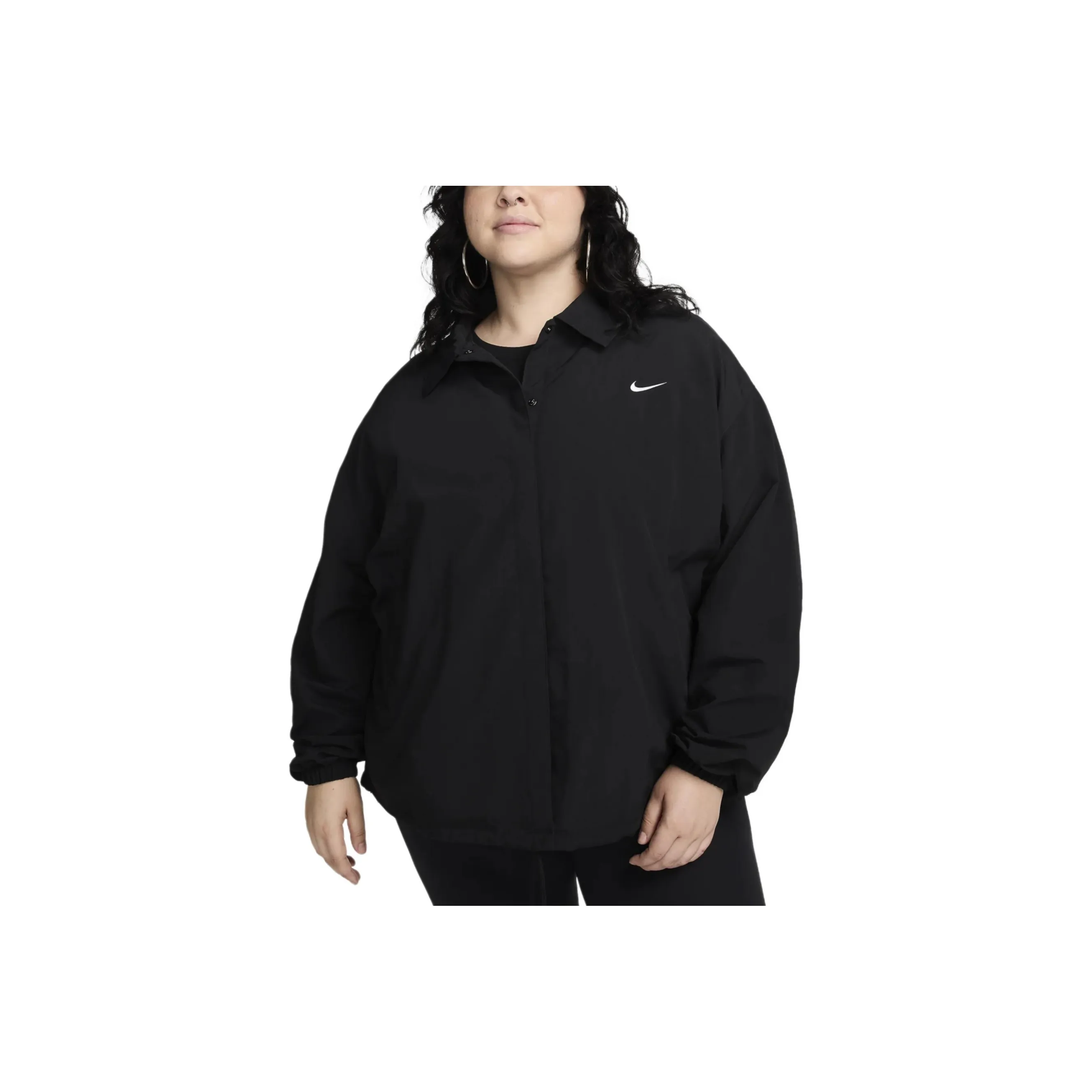 Nike Sportswear Essential Women's Oversized Uv Woven Coaches' Jacket Plus Size