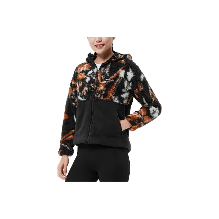 Columbia Черный Женский Флисовый Куртка