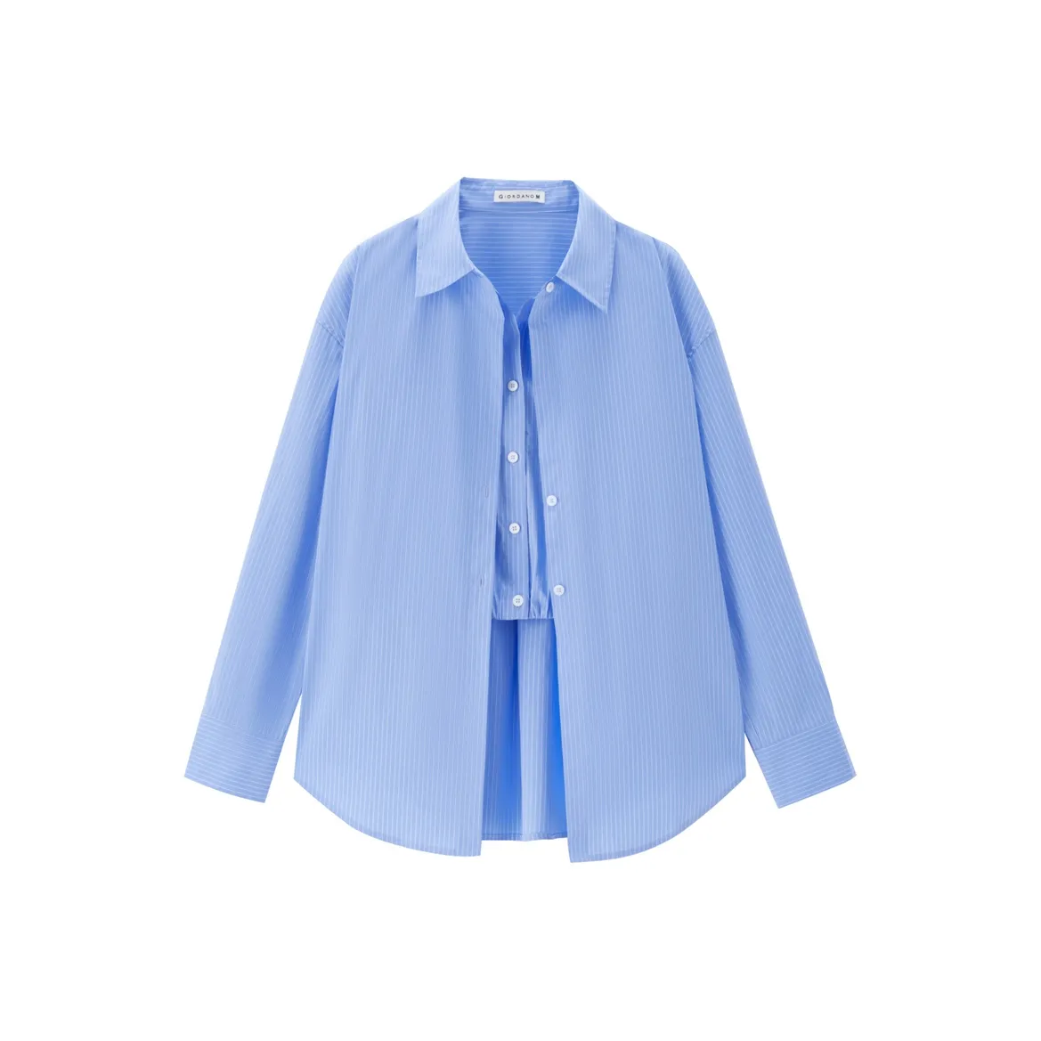 Giordano Рубашка Женская Небесно-Синий