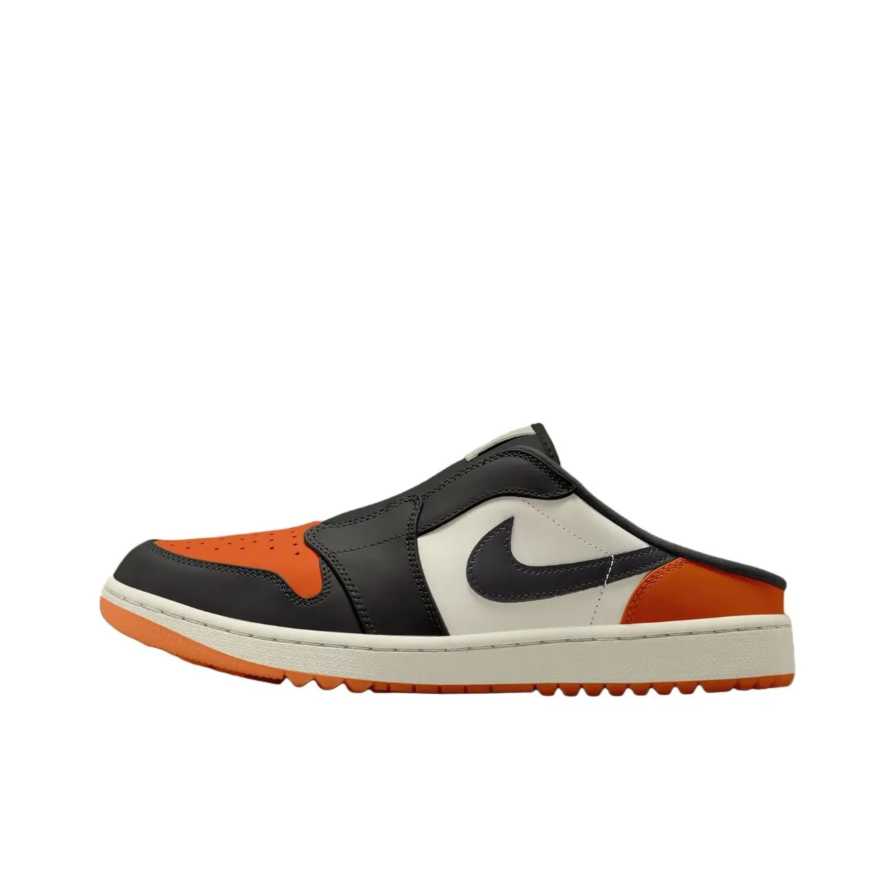 Jordan Air Jordan 1 Slip-resistant Abrasion-resistant Low Top Golf Shoes Men's Black White Джордан Эйр Джордан 1 Противоскользящий Устойчивый к истиранию Низкий Топ Обувь для гольфа Мужская Черный Белый