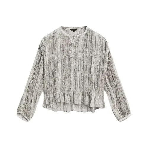 Massimo Dutti Серые Женские Рубашки