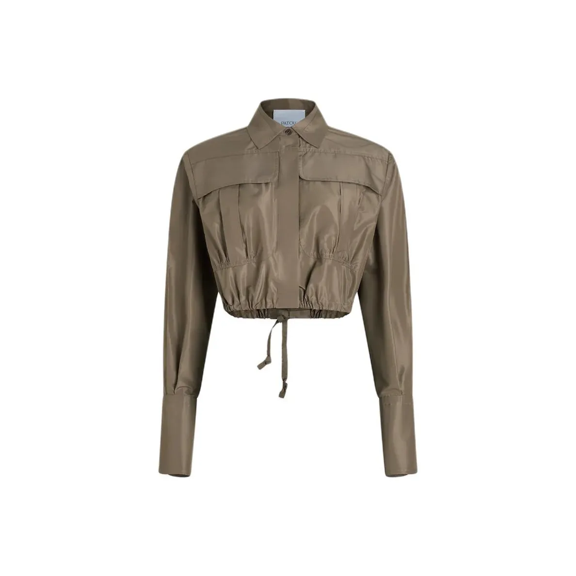 Patou Cropped Faille Safari Shirt