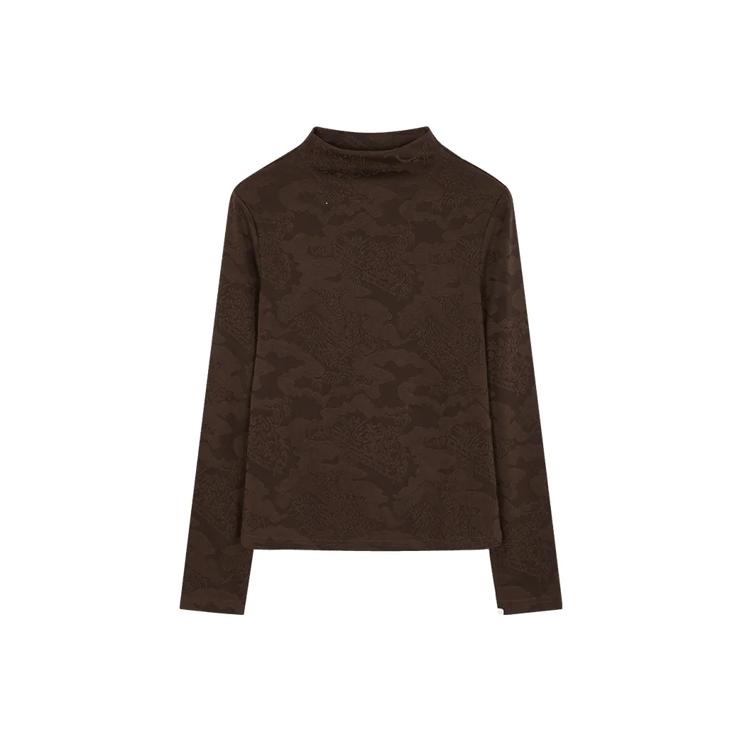 IHIMI Standard T-Shirt Женская Шоколадный Коричневый