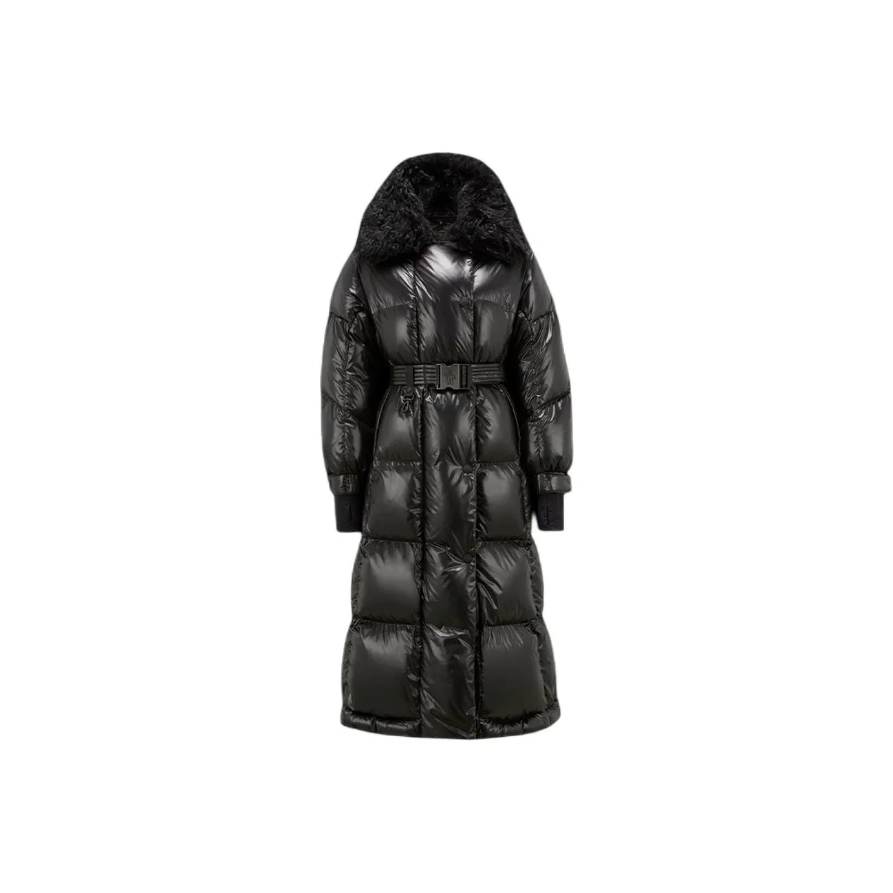 Moncler Grenoble Combovin Faux-fur Collar Belted Coat