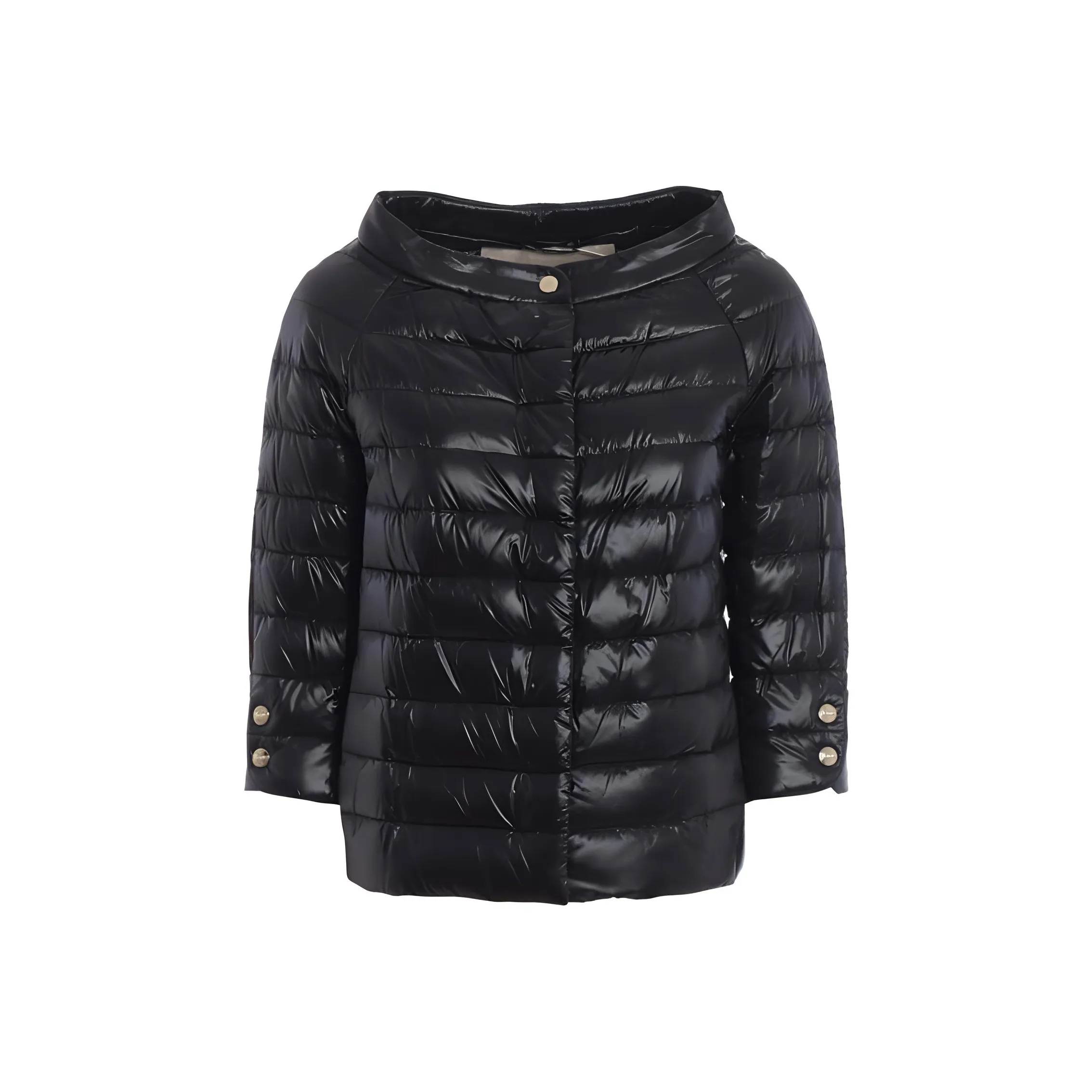 HERNO Cropped Sleeve Down Jacket