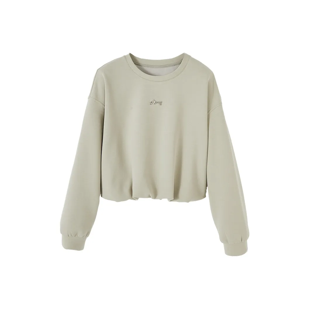 XIANGYING Свитшот Женский Шалфей Зеленый