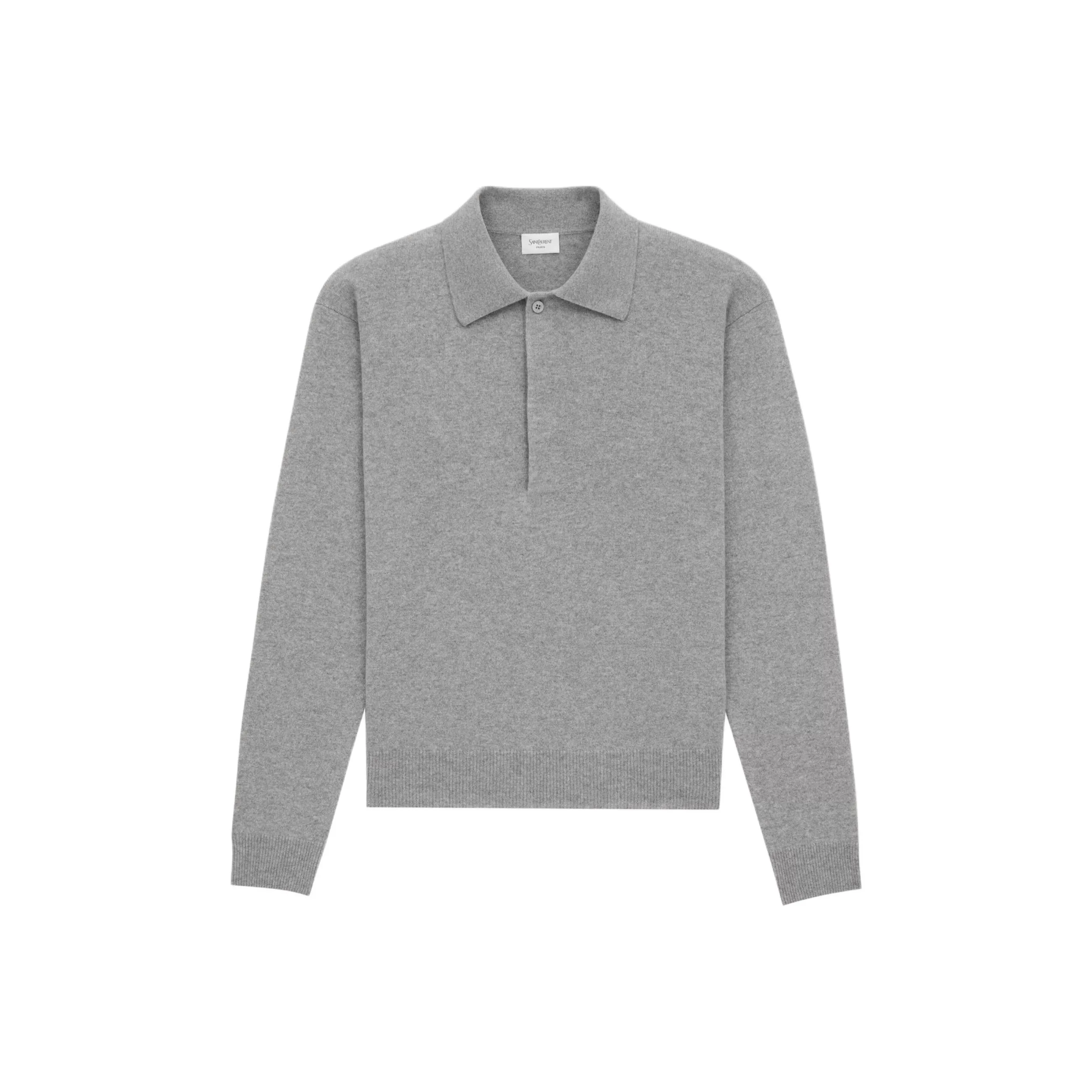 SAINT LAURENT Polo Shirt Women's Gray