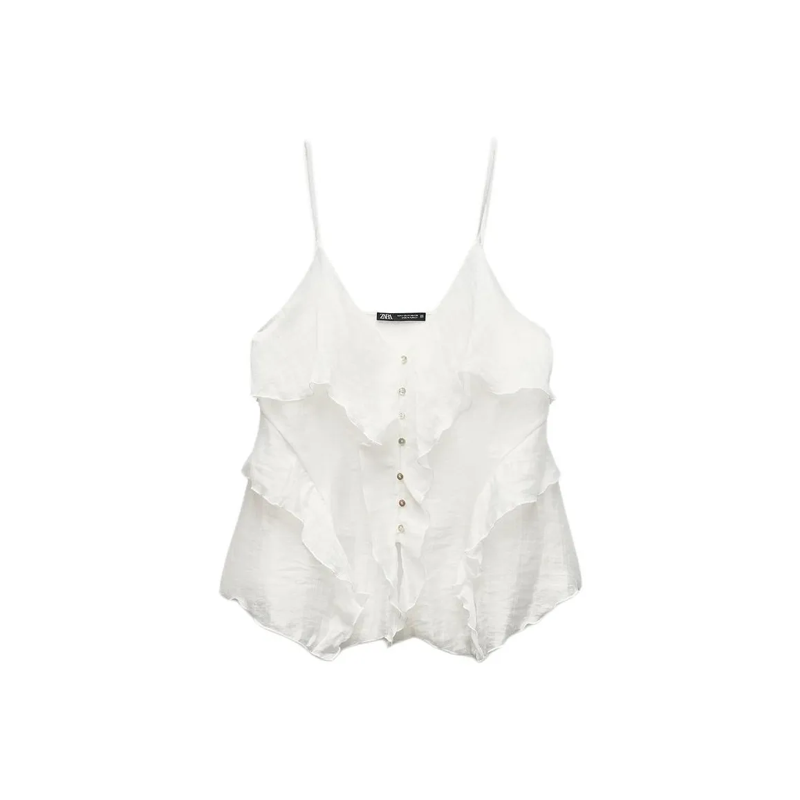 ZARA Белые Женские Камисоли