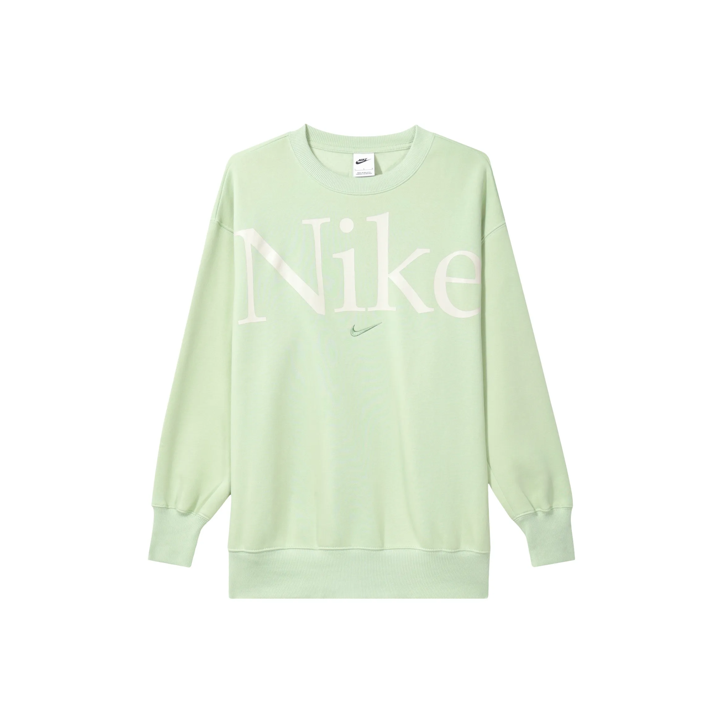 Nike Sportswear Phoenix Fleece Толстовка Женская Светлый Оливковый Зеленый Серый