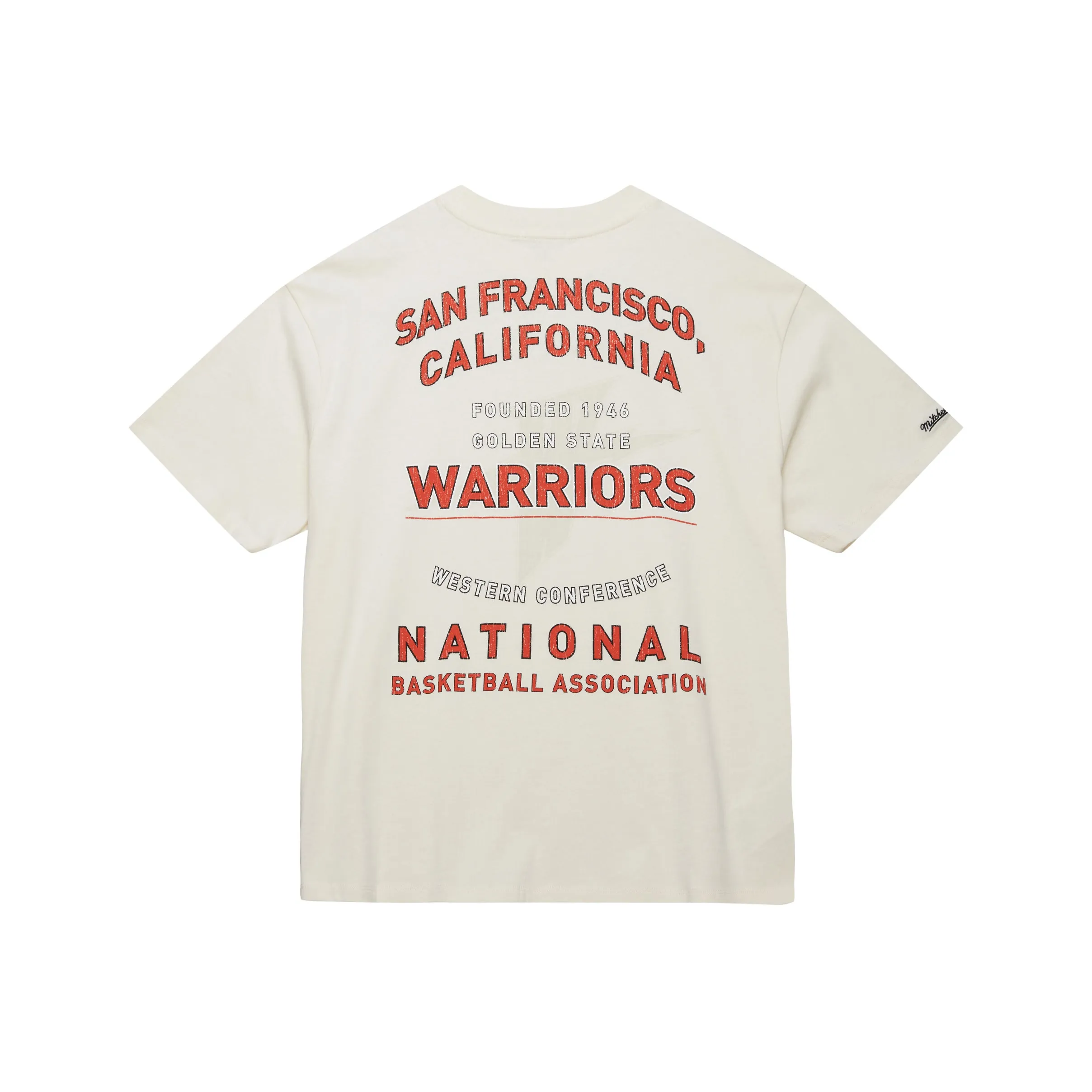 MITCHELL NESS Стандартная 100% хлопковая футболка Женская Белая