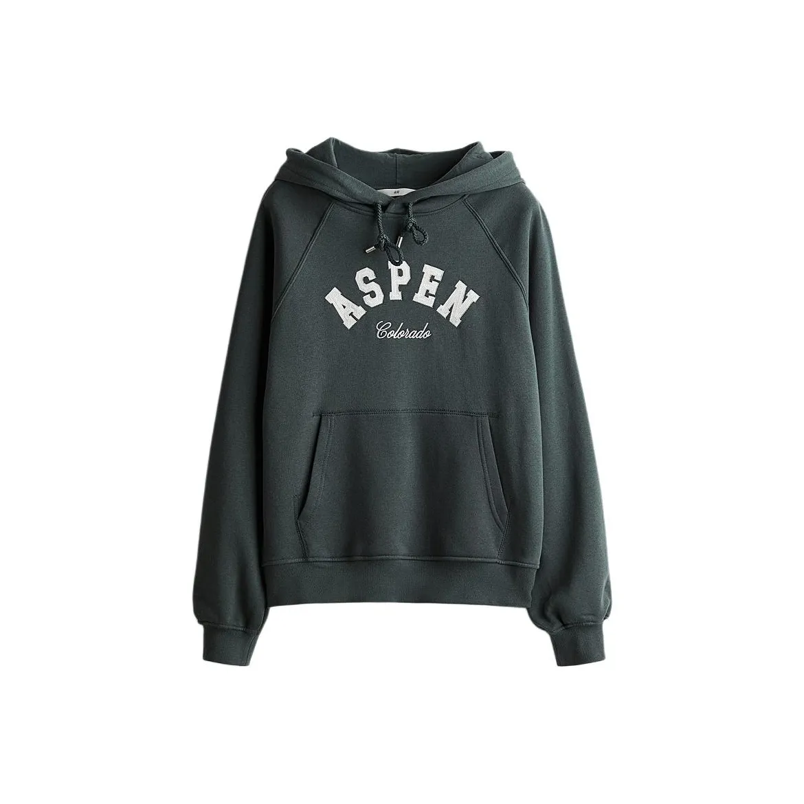 H M Толстовка Женская Темно-Зеленая